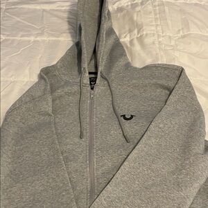 True Religion Heather Gray Hoodie